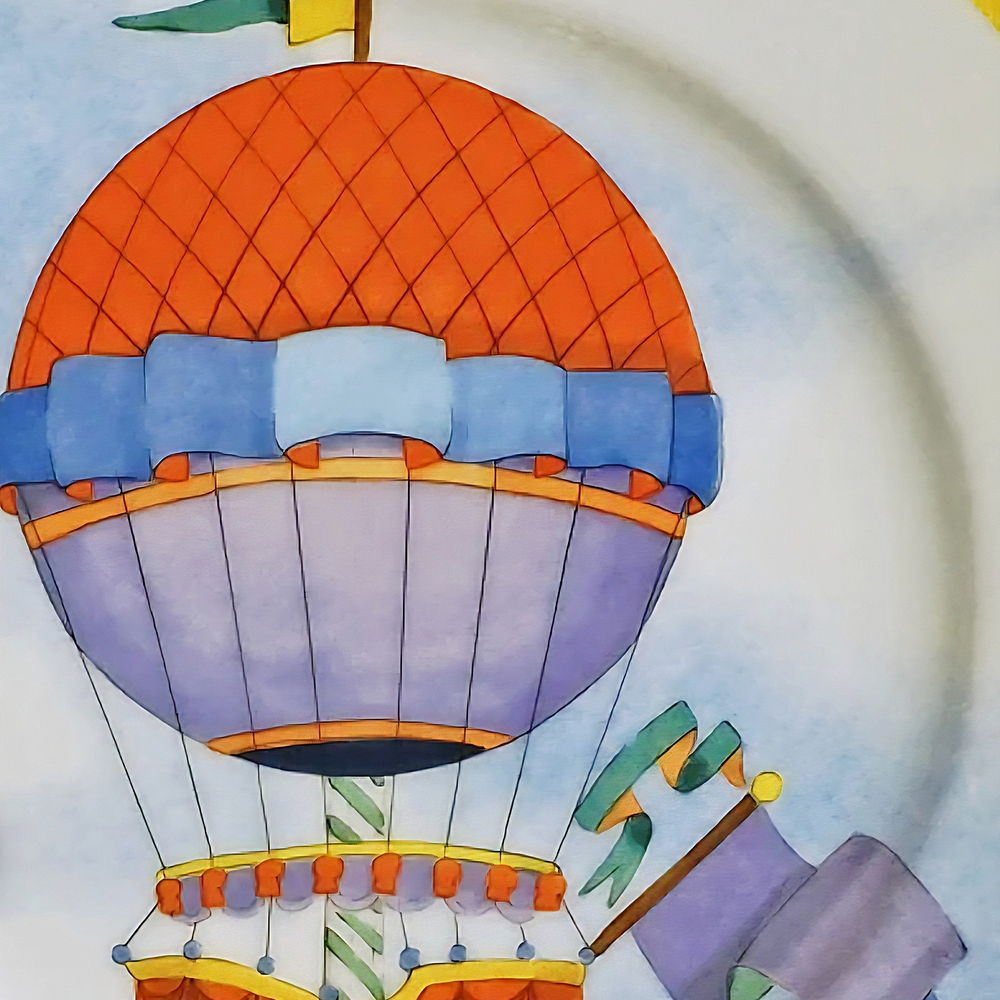 MINT Williams-Sonoma Montgolfiere Hot Air Balloon Salad Dessert Plate Japan